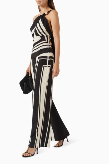 Pietra Wide-leg Pants in Silk Crepe