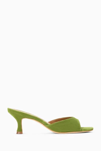 Brigitte 55 Mule Sandals in Suede