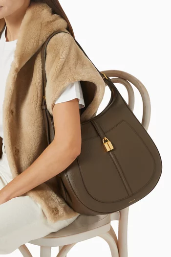 The Siena Hobo Shoulder Bag in Grained Leather