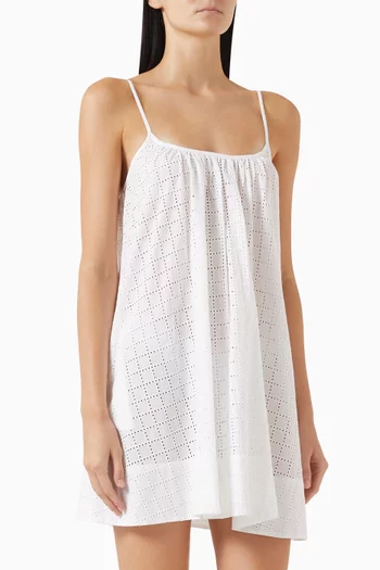 فستان ليندسي قصير قطن