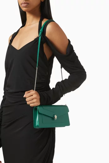 Serpenti Forever Pochette in Calf Leather