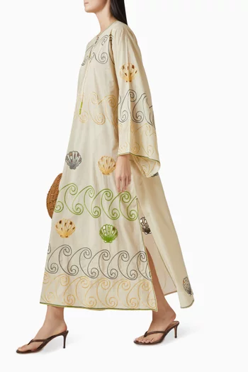 Embroidered Maxi Kaftan