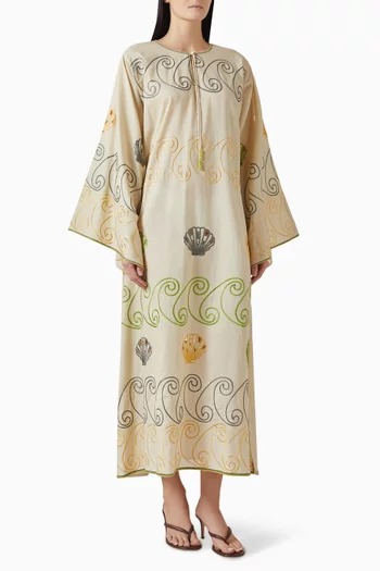 Embroidered Maxi Kaftan