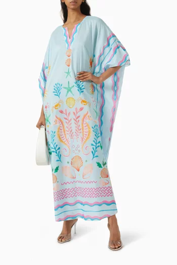 Printed Short-sleeved Kaftan