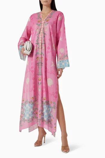 قفطان بنقشة قطن