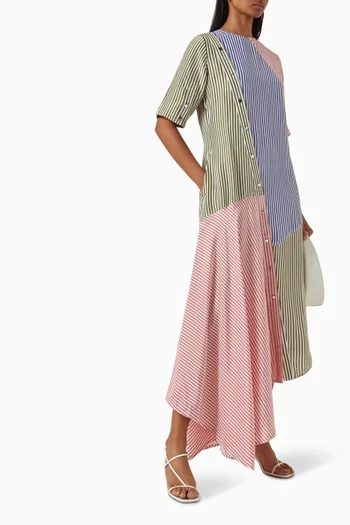 فستان انفينيتي بخطوط غير متماثلة