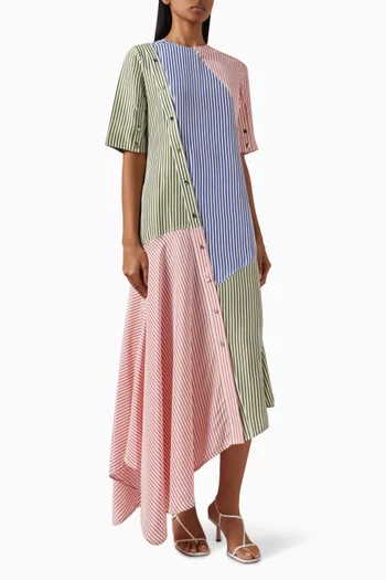 فستان انفينيتي بخطوط غير متماثلة