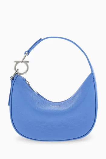 XS North-South Hobo Bag in Leather