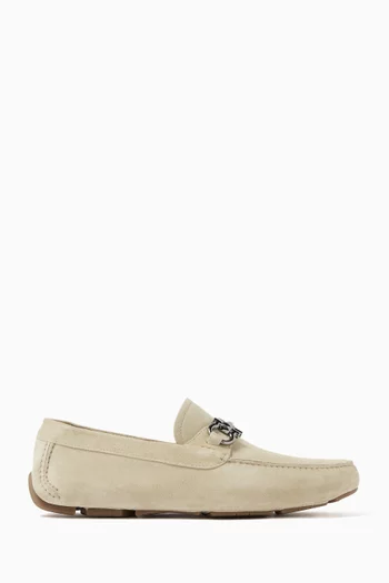 Gancini Loafers in Suede