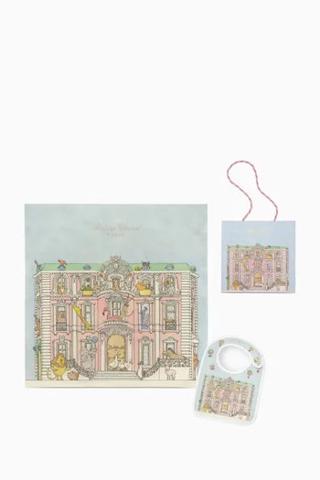 Carré Blanket & Bib Set in Organic Cotton