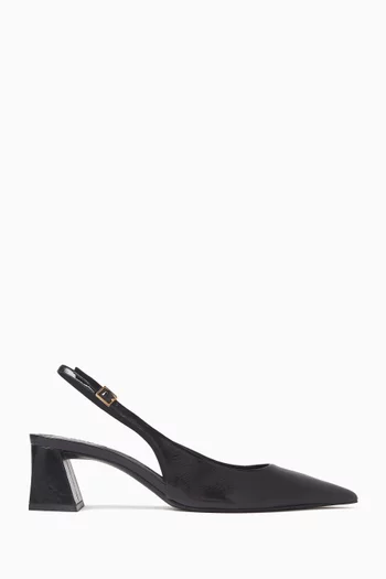 Rhonda 63 Slingback Pumps in Patent Leather
