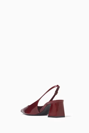 Rhonda 63 Slingback Pumps in Patent Leather