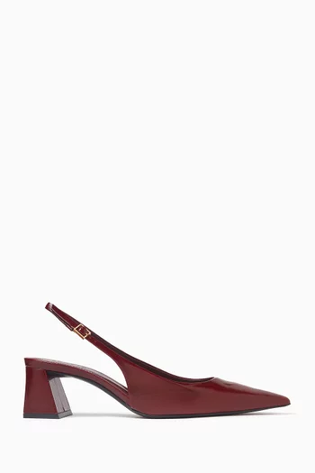 Rhonda 63 Slingback Pumps in Patent Leather
