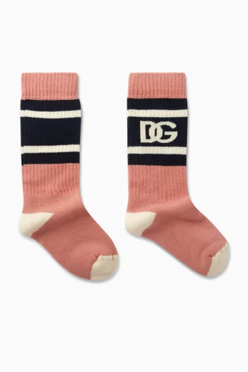 Logo Socks in Cotton Blend