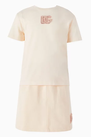 Logo-print Sweatskirt in Cotton