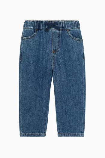 Drawstring Jeans in Denim
