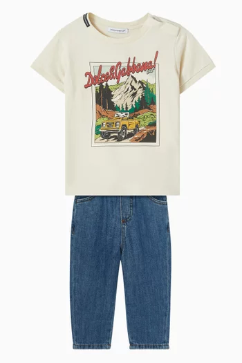 Graphic Logo T-shirt in Cotton