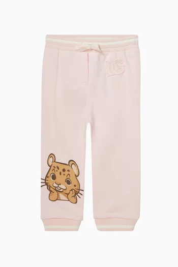 Lion Sweatpants in Cotton