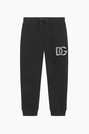 Printed Logo Sweatpants in Cotton