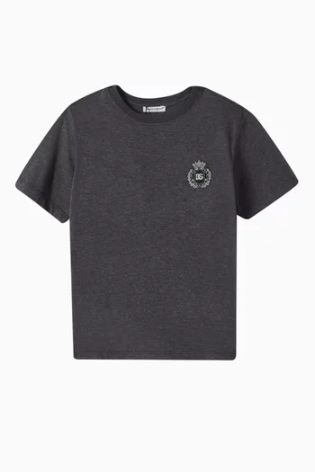 Crest Logo T-Shirt in Cotton