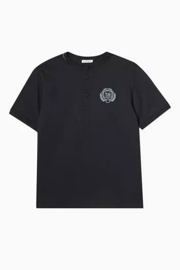 Crest Logo T-Shirt in Cotton