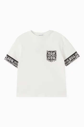 Majolica-print T-shirt in Cotton