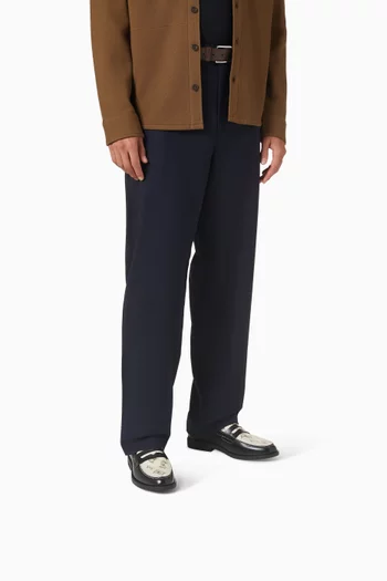 Wilde Dollar Bills Penny Loafers in Leather
