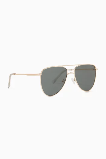 The Duke Sunglasses in Metal