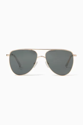 The Duke Sunglasses in Metal