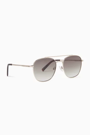 Metaphor Sunglasses in Stainless Steel
