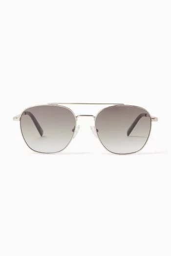 Metaphor Sunglasses in Stainless Steel