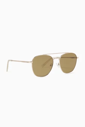 Metaphor Sunglasses in Stainless Steel