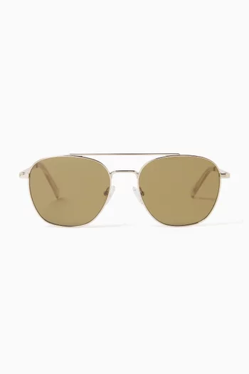 Metaphor Sunglasses in Stainless Steel