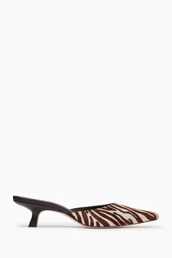 Wilda 50 Mules in Calf Hair