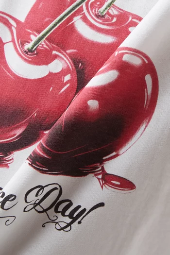 Cherry Relaxed T-shirt in Cotton Jersey