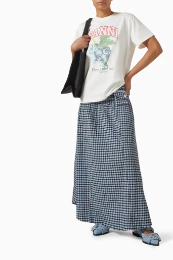 Grapes Relaxed T-shirt in Cotton Jersey