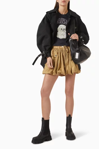 Phantom Poodle Cropped T-shirt in Cotton-jersey