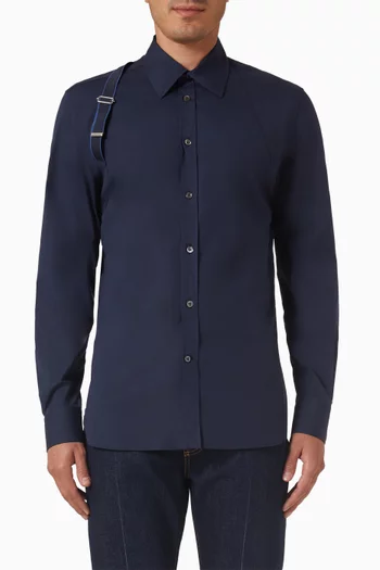 Harness Shirt in Cotton Poplin