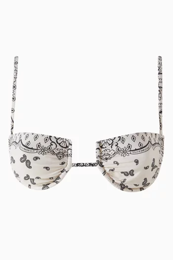 قطعة بيكيني علوية سيمونيت بنقشة باندانا