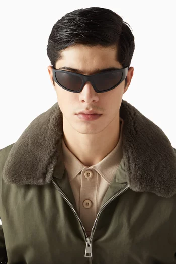 Crow Matt Sunglasses in Acetate