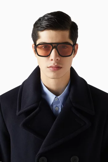 Jet Aviator Sunglasses in Acetate