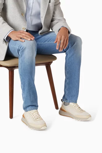 Sneakers in Suede & Leather