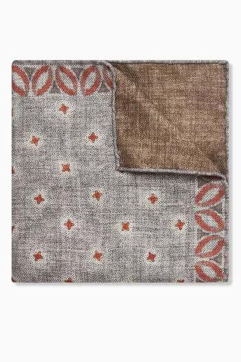 منديل جيب بوجهين حرير