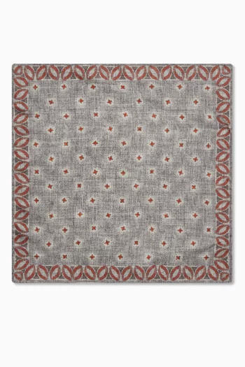 منديل جيب بوجهين حرير