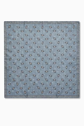 منديل جيب بوجهين حرير