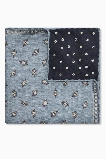 منديل جيب بوجهين حرير