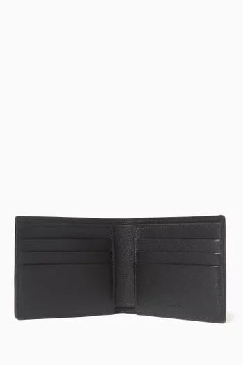 محفظة بشعار الماركة جلد