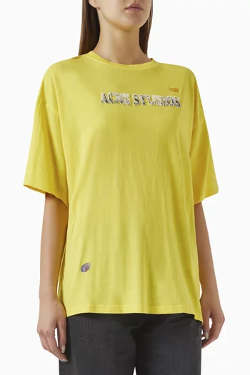 Logo T-shirt in Cotton-blend