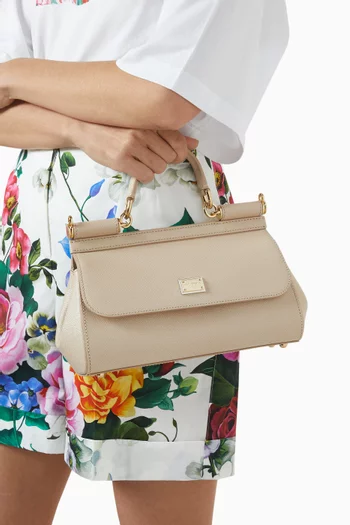 Medium Sicily Handbag in Dauphine Calfskin