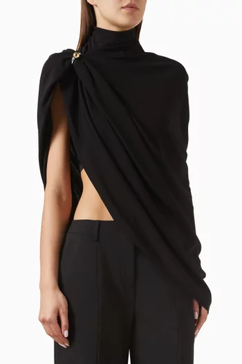 Draped Ring Top in Jersey